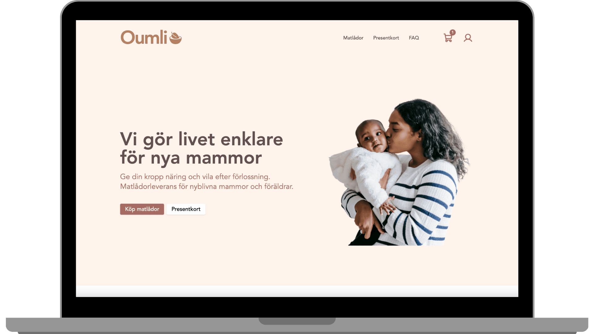 Ecommerce site that delivers nutritious meals to support postpartum healing for new moms